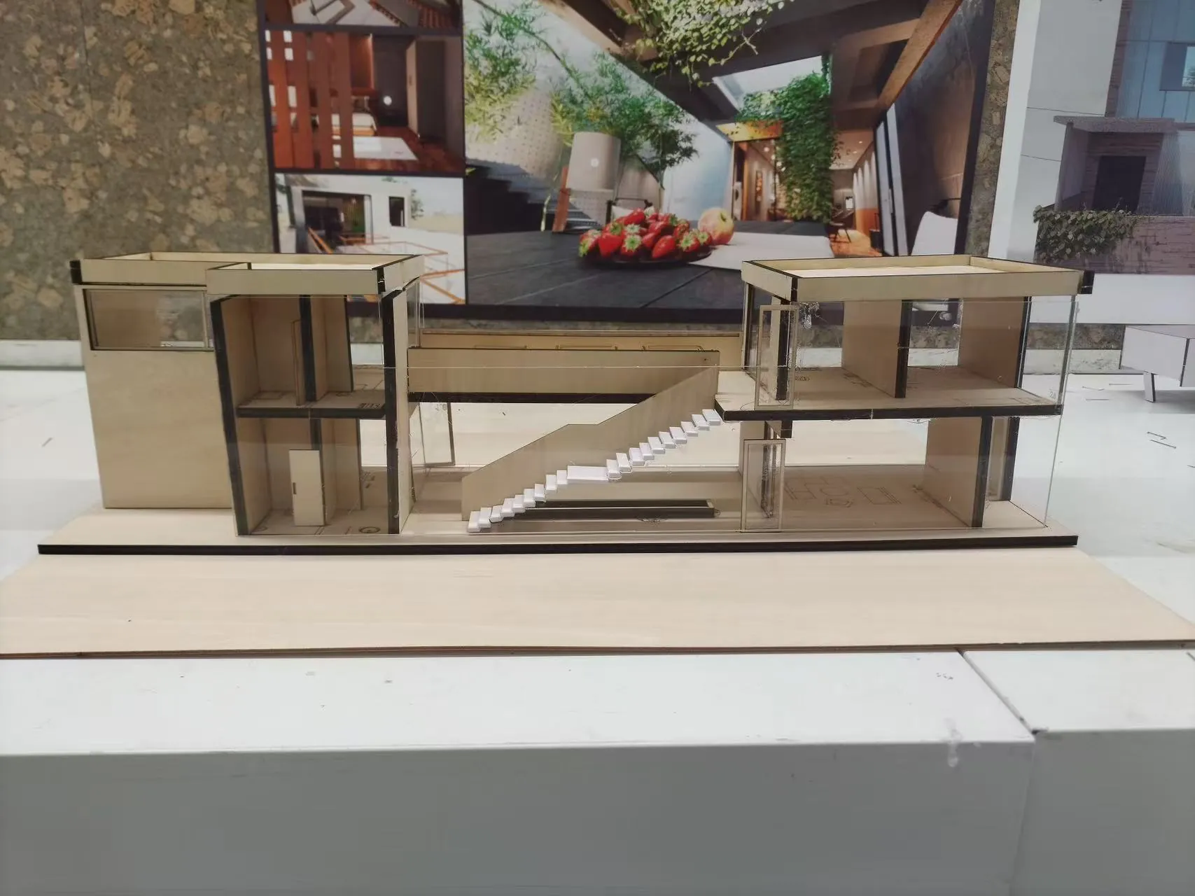 Physical model, front