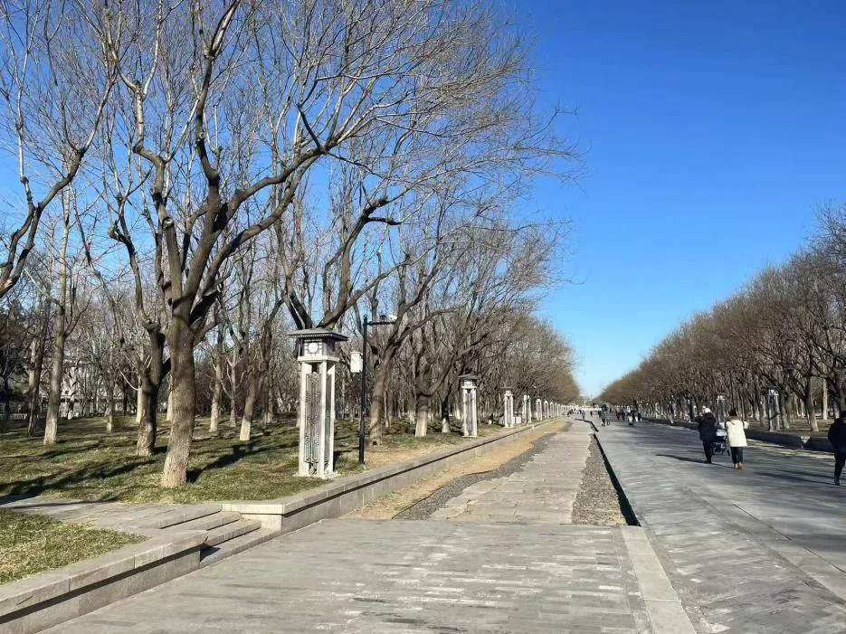 The imperial way at the north plaza (photo by the author)